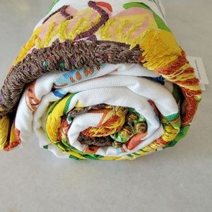 Sunflower Cotton/Linen Table Throw